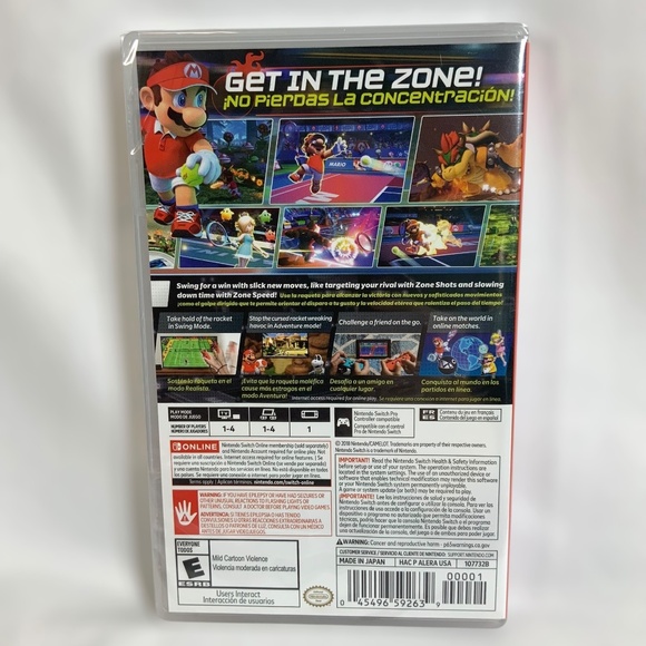 Nintendo Mario Tennis Aces Nintendo Switch New in Original Seal - Picture 2 of 5